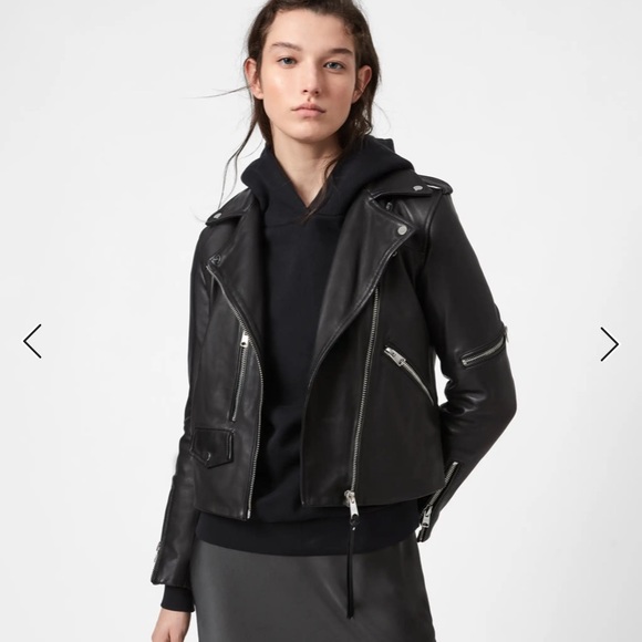 All Saints Jackets & Blazers - NWT AllSaints Darnley leather biker jacket size US4